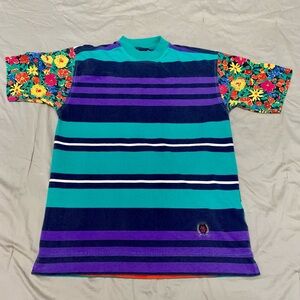 Tommy Hilfiger Striped and Floral T-Shirt